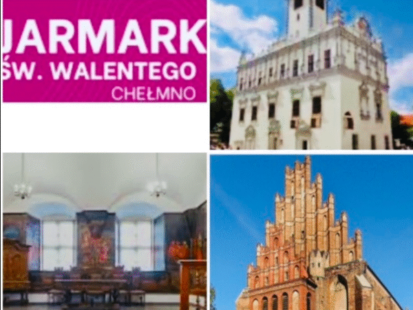 Wycieczka z Warszawy do Chełmno i Jarmark Św. Walentego Chełmno szlakiem Cystersów i Jarmark Św. Walentego TERMIN: 14.02.2026 ( sobota )